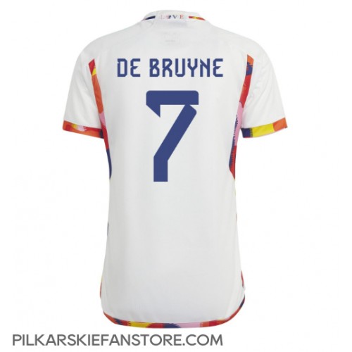 Tanie Strój piłkarski Belgia Kevin De Bruyne #7 Koszulka Wyjazdowej MŚ 2022 Krótkie Rękawy